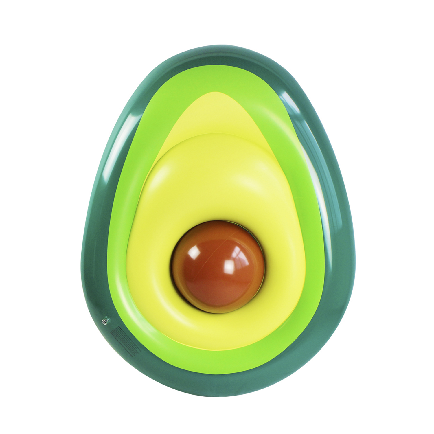 DAM. Colchoneta hinchable con forma de aguacate. 160x125cm 160x125x36 cm.