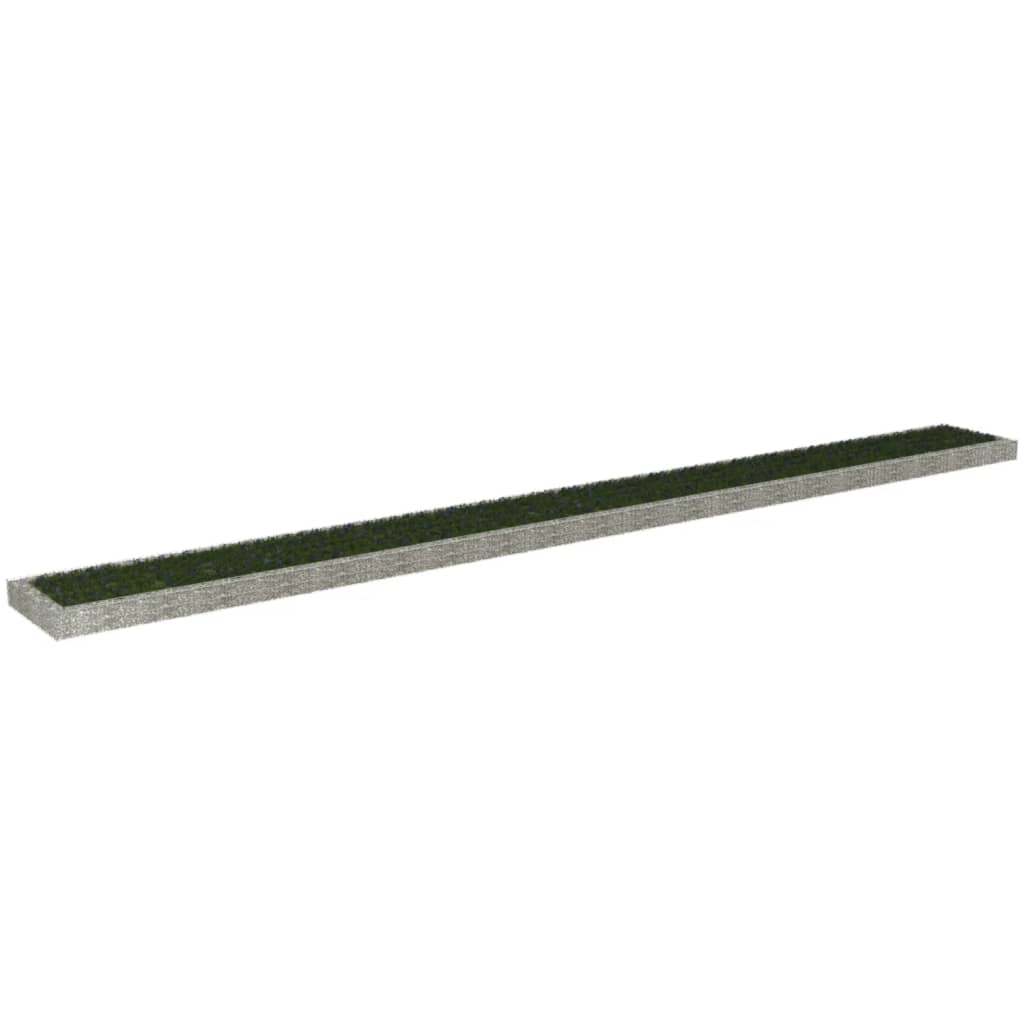 vidaXL Arriate de gaviones de acero Dimensiones 100 x 100 x 20 cm,  200 x 100 x 20 cm,  300 x 100 x 20 cm y mas