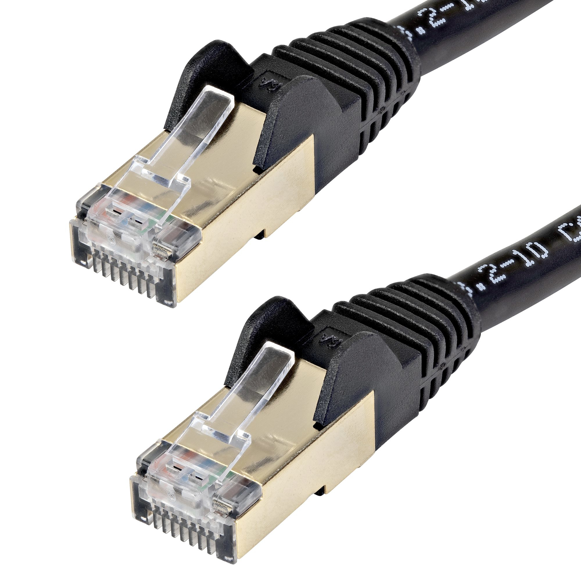 StarTech.com Cable de 7m de Red Ethernet CAT6a Negro RJ45 STP