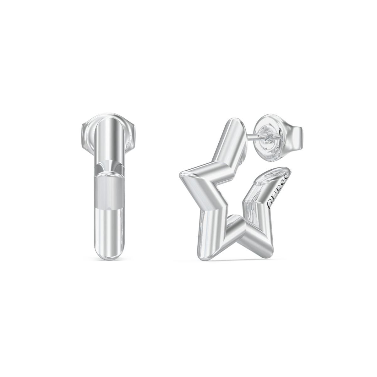 Guess Pendientes Mujer Iconique De Acero Plateado