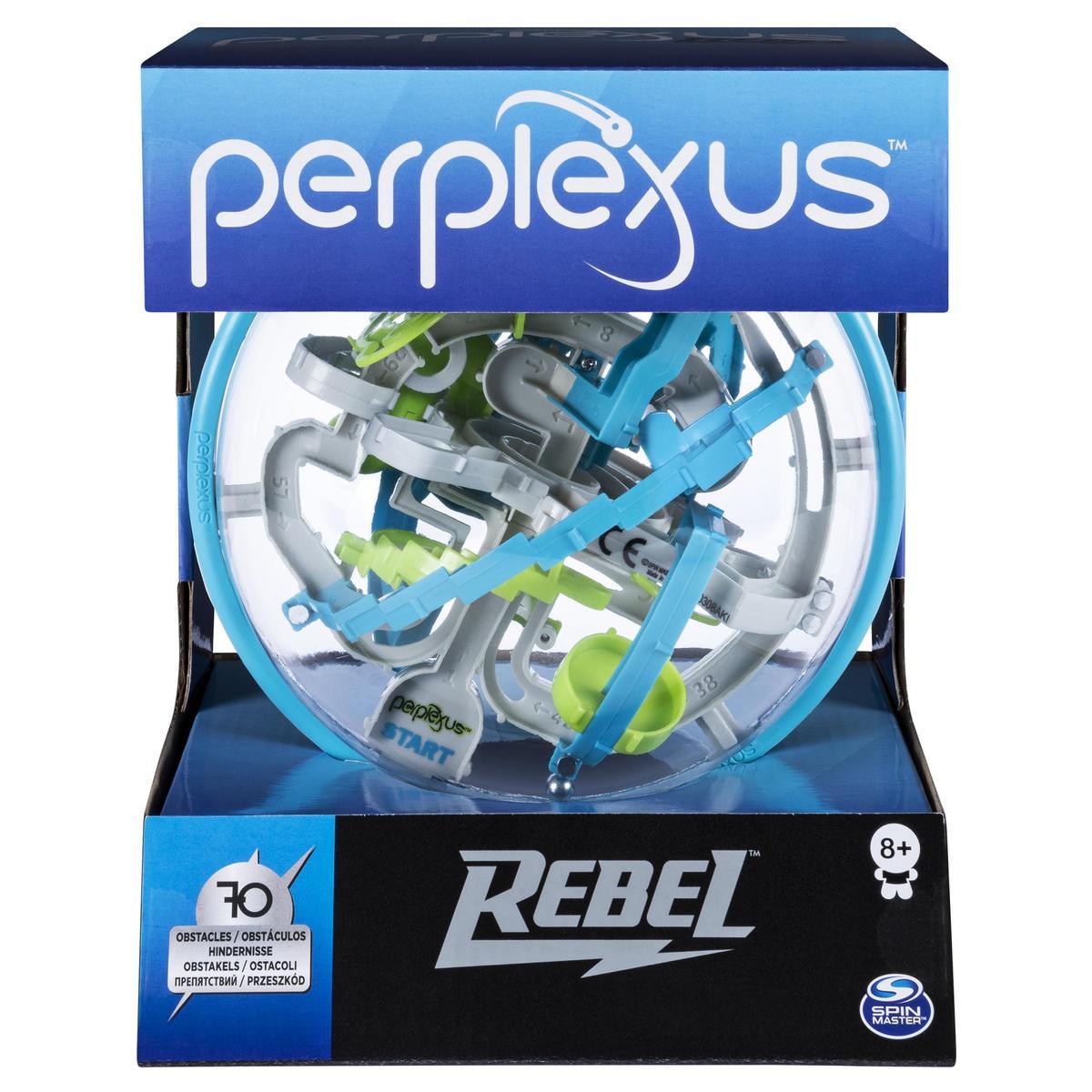SPIN MASTER - PERPLEXUS - ROMPECABEZAS PERPLEXUS REBEL - Bola Laberinto 3D con 70 Obstáculos - 6053147 - Juguetes Niños +8 años
