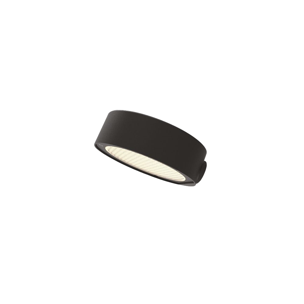 Lámpara de pared LED recargable y regulable Zafferano SUPER O Black