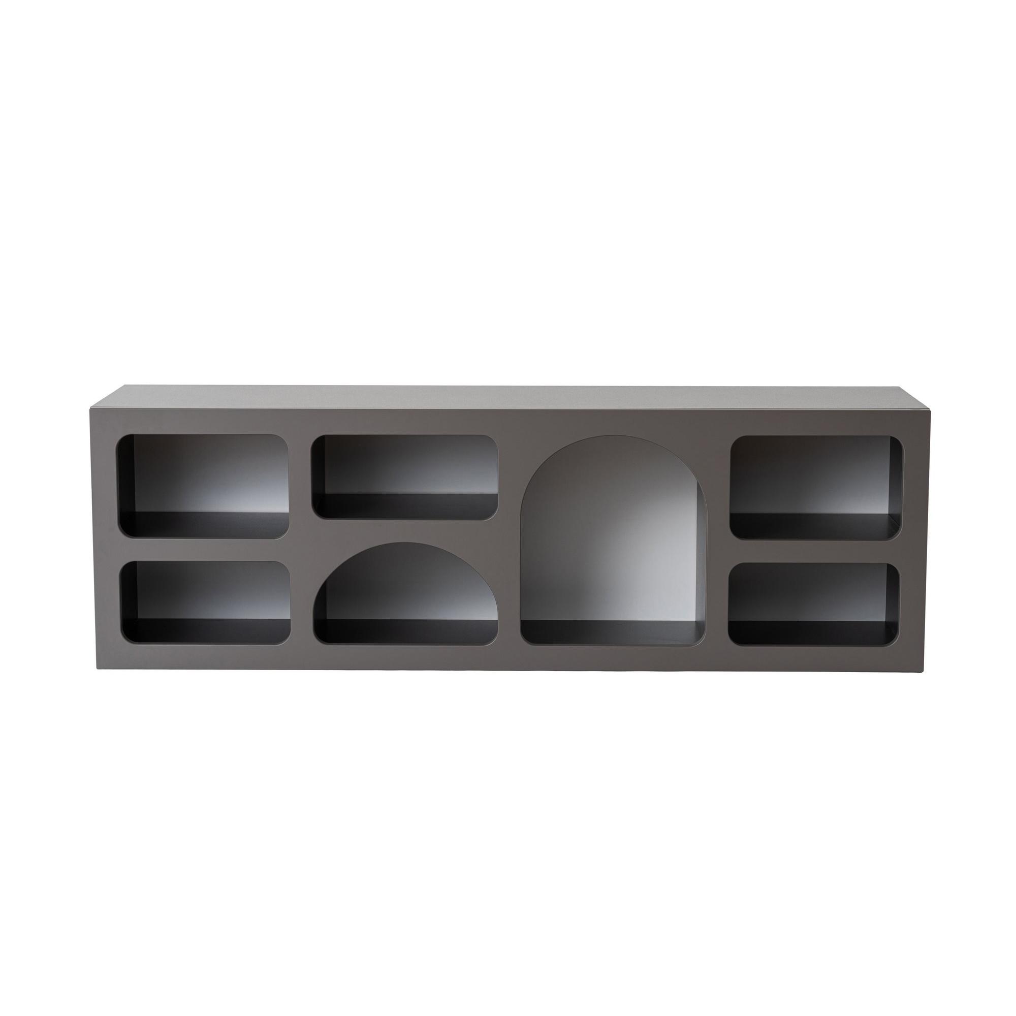 Habitat y Jardin - Aparador de madera "Ferlis" - 160 x 40 x 51 cm - Gris antracita