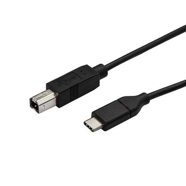 StarTech.com Cable de 50cm USB-C a USB-B de Impresora - Cable Adaptador USB Tipo C a USB B, 0,5 m, U