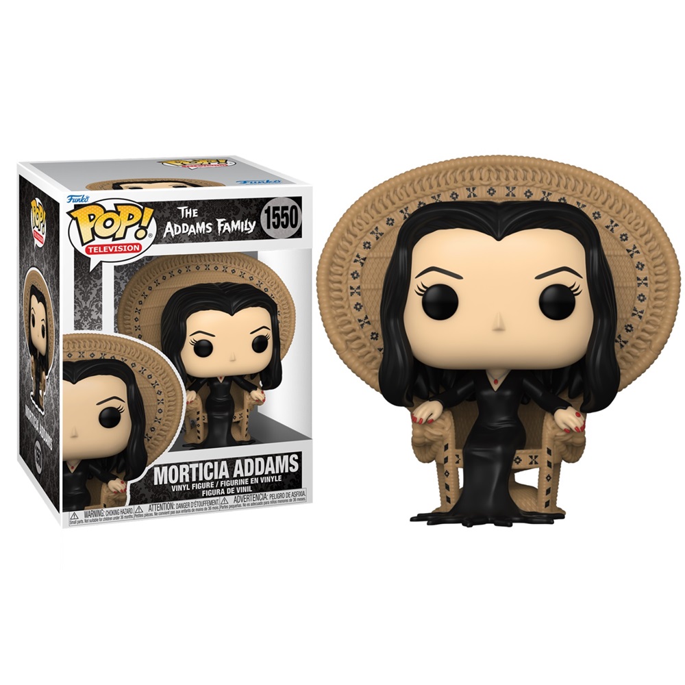 FUNKO POP! FAMILIA ADDAMS – MORTICIA EN SILLA, 81207, Nº1550, TIENDA CON LICENCIA OFICIAL