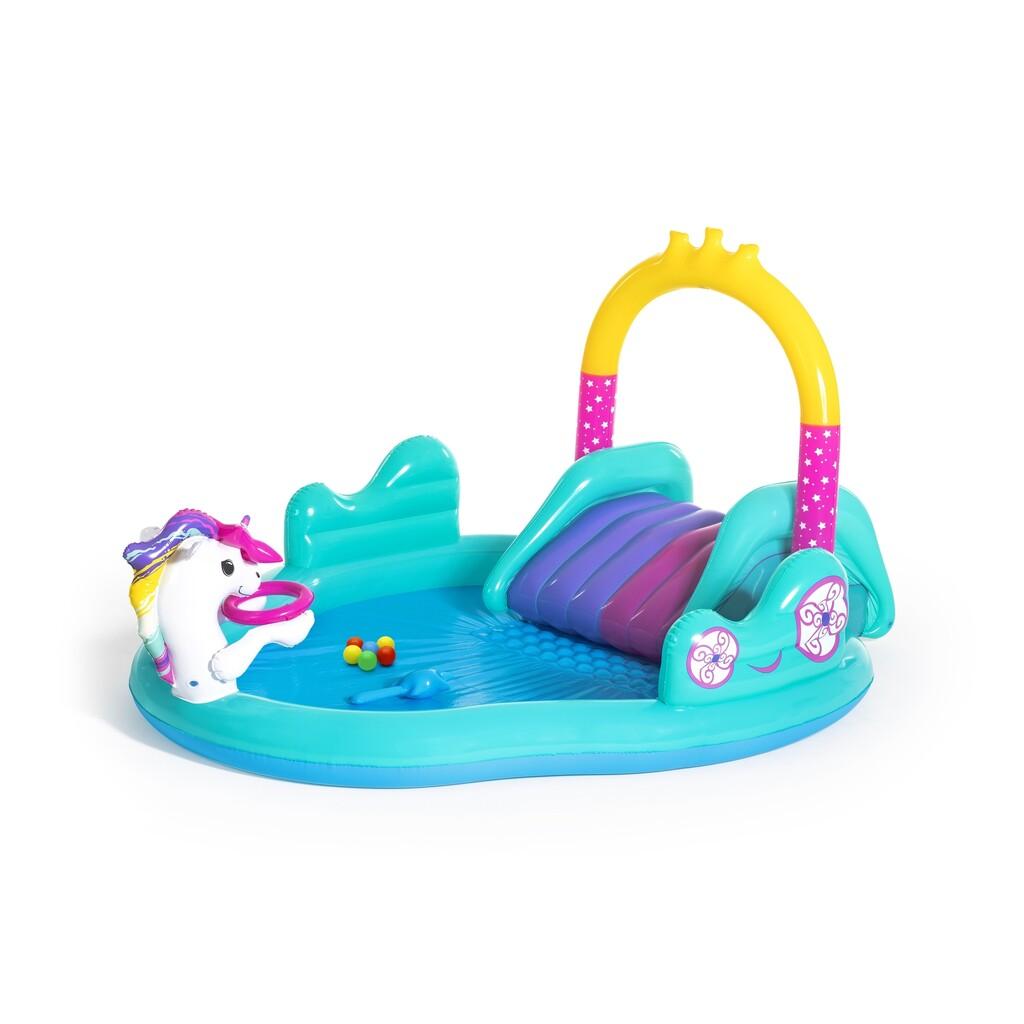 Centro de Juegos Carruaje Unicornio Mágico Bestway 53097 Piscinas hinchables