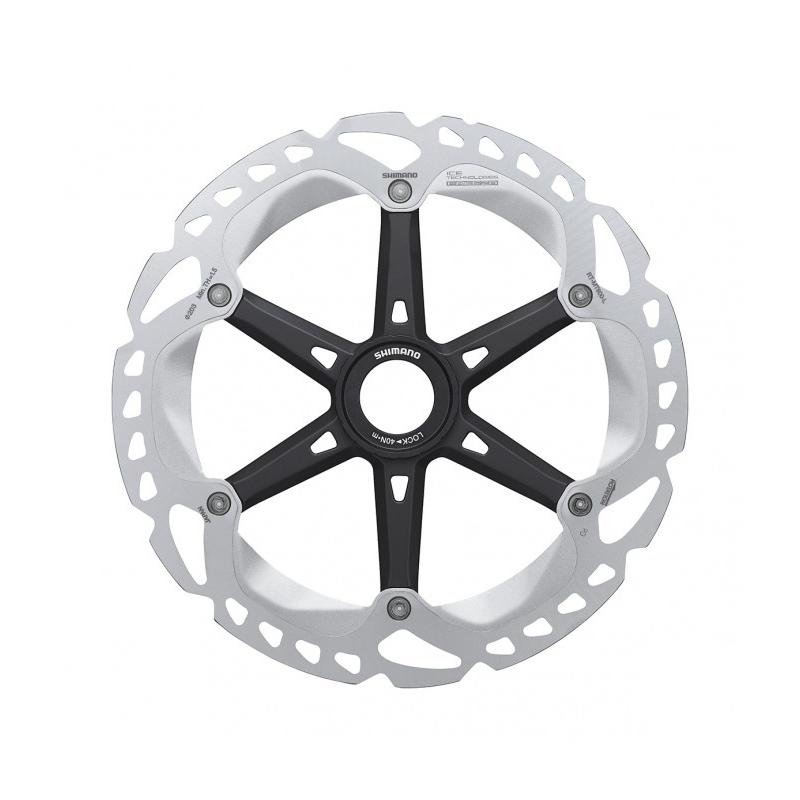 Shimano - Disco de freno Center Lock RT-MT800 Ice-Tech 203 mm para bicicleta de montaña y carretera, tecnología térmica FREEZA para reducir la fatiga del freno y mejorar la disipación de calor