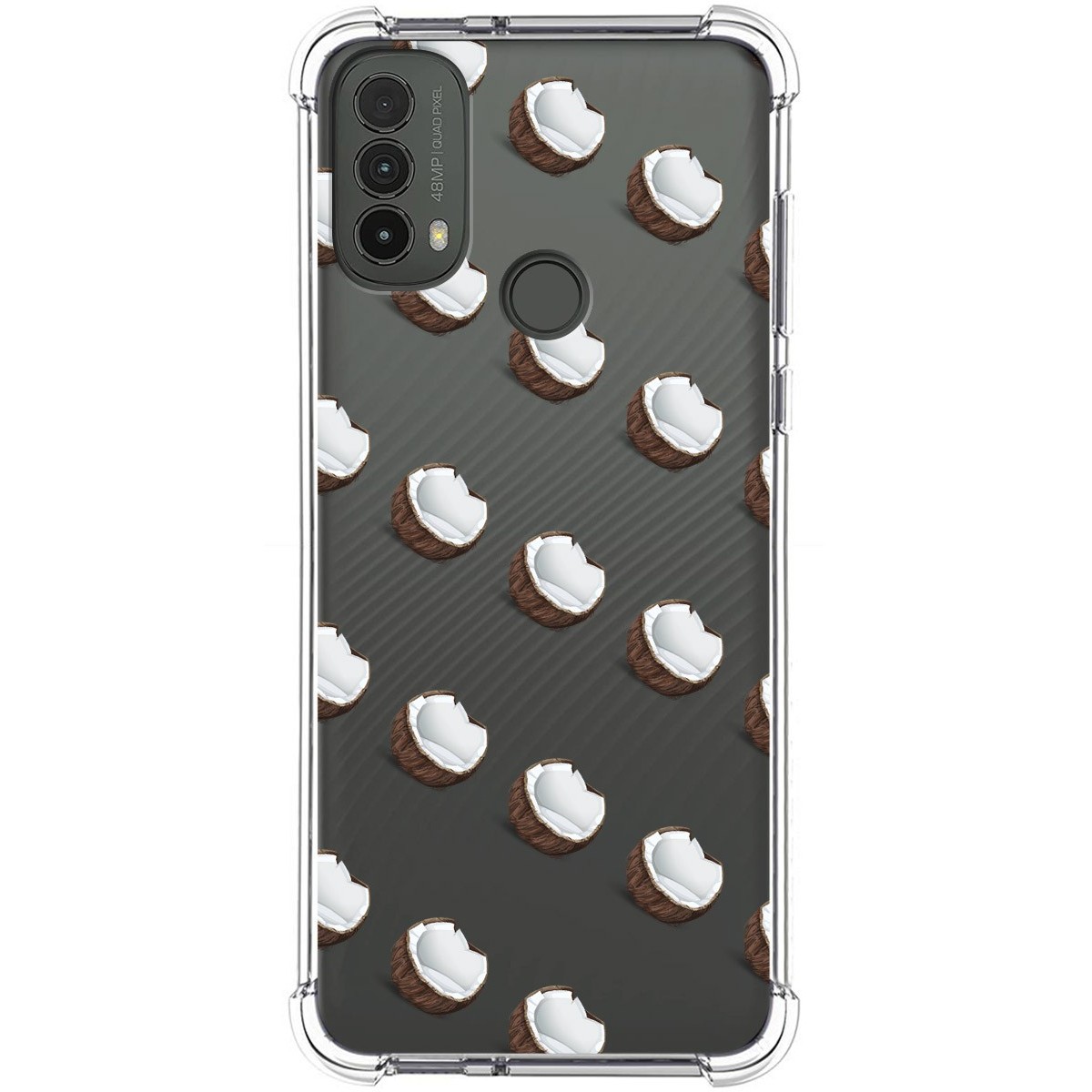 Funda Silicona Antigolpes para Motorola Moto E40 diseño Cocos Dibujos