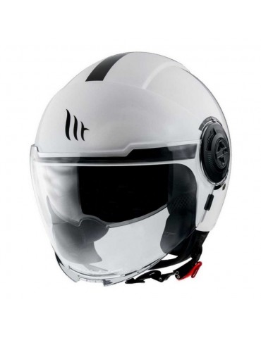 MT Helmets - Casco MT of502 sv viale sv solid a0 blanco perlado brillo