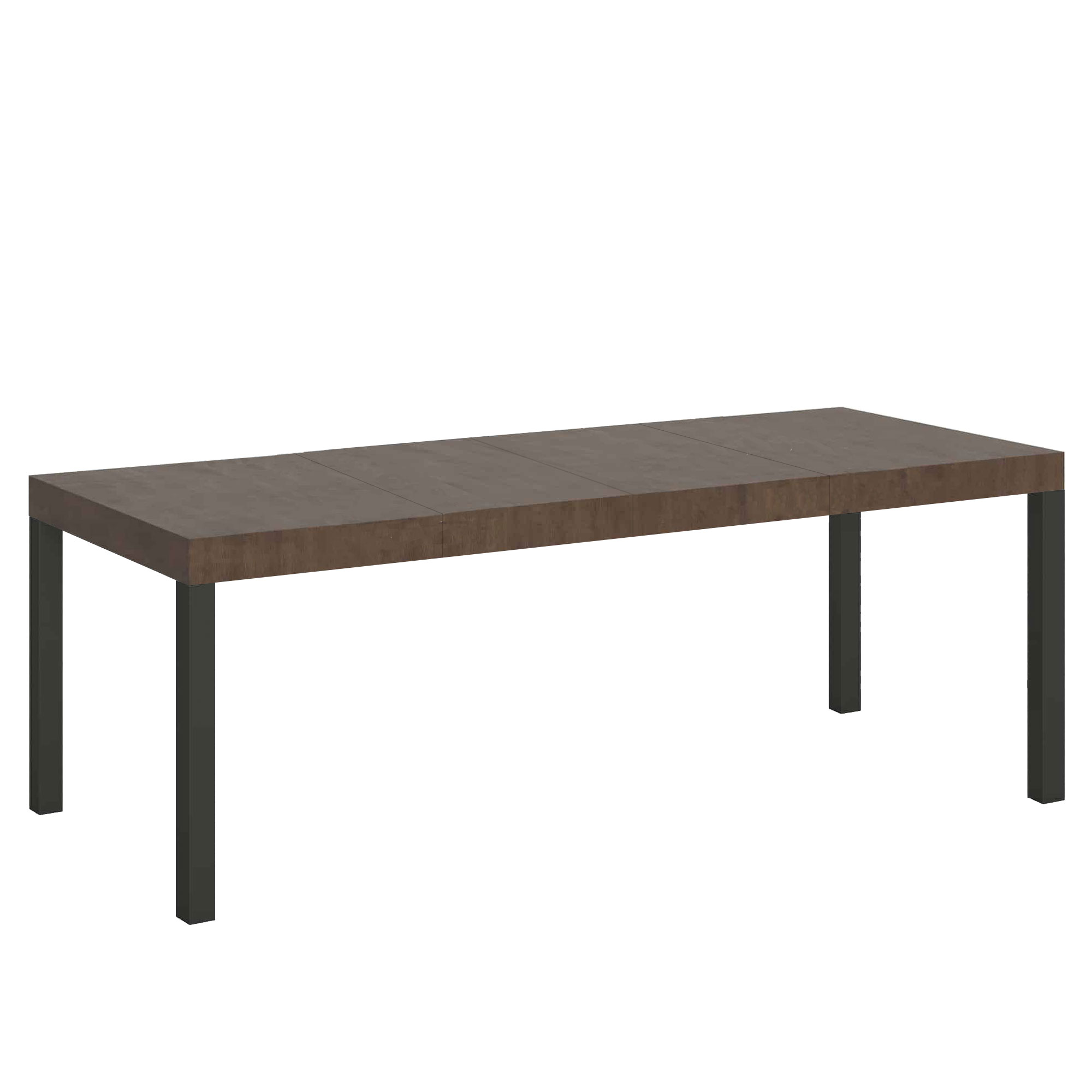 Mesa extensible 180/440x90 cm Everyday Premium patas nogal antracita - Itamoby