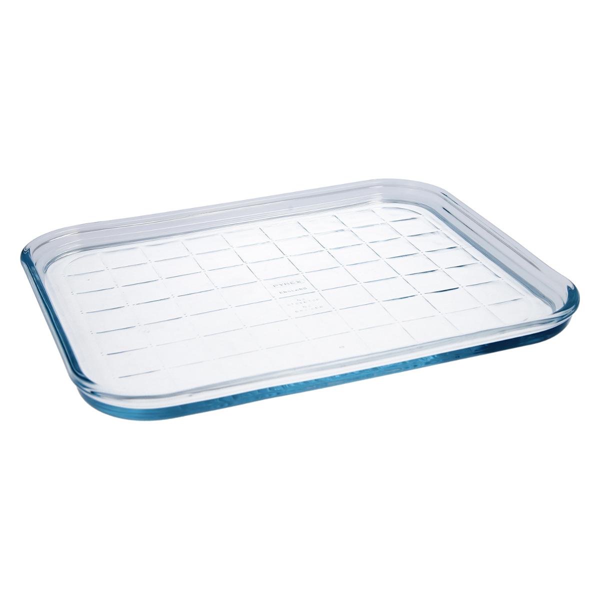 PYREX® COOK&ENJOY Molde Plano Horno Boro 33x27x2CM Transparente Brillo Fabricado en Francia Resistente a rayaduras
