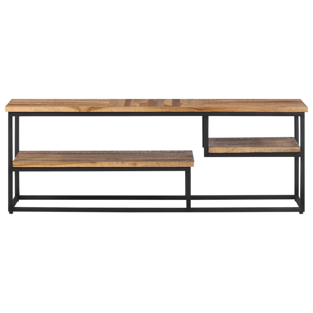 vidaXL Mueble de TV teca maciza reciclada 110x30x39 cm, Mueble de Salon, Mueble TV, Mueble TV salon, Mesa de TV, Mueble tele
