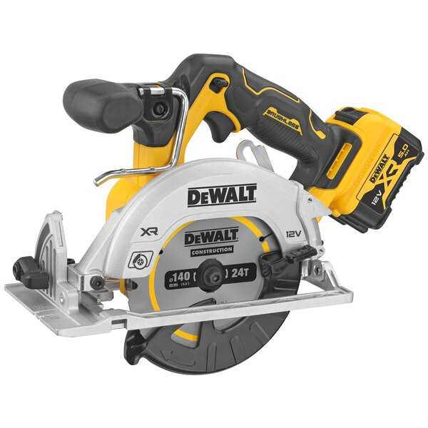DeWALT DCS512P2-QW sierra circular portátil 14 cm Negro, Amarillo 3600 RPM