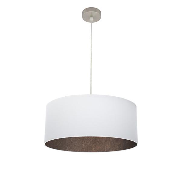 FABRILAMP Colgante Tatiana 1xe27 Niquel/blanco-oxido Regx50x50 Cm