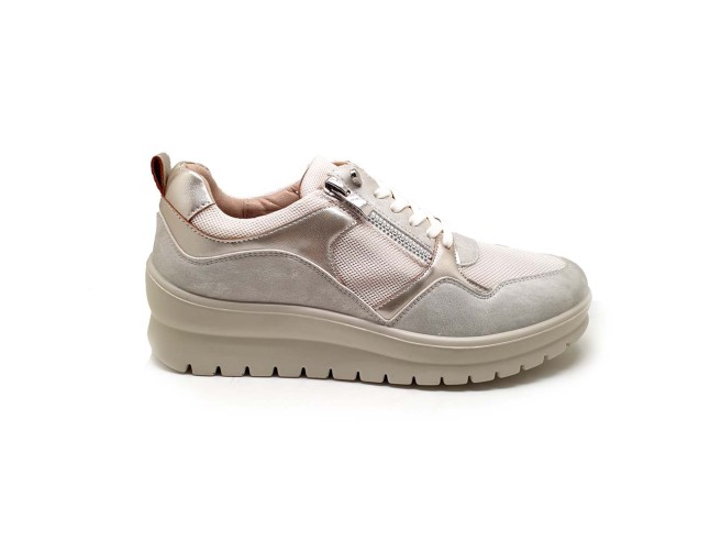 XTI SNEAKERS CUÑA CREMALLERA 141874 Xti Piel Combinado con Nylon