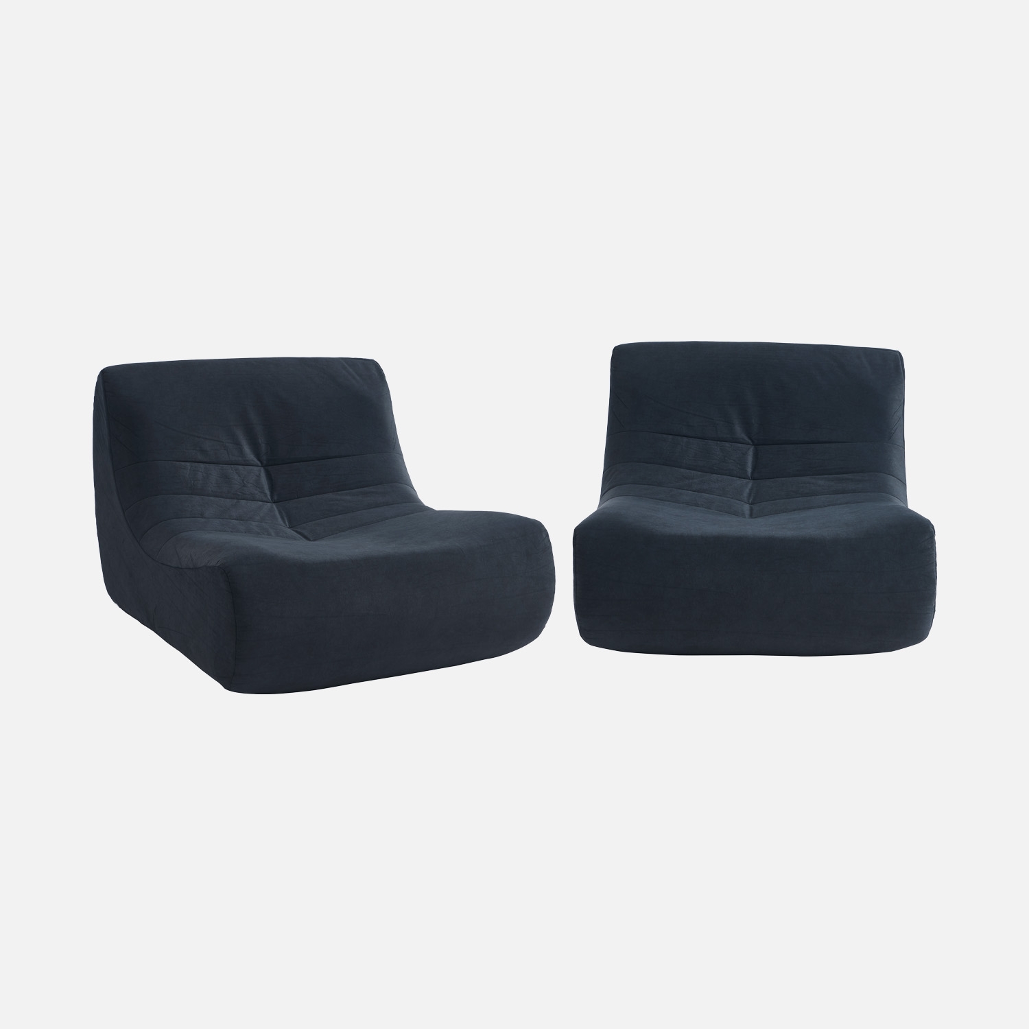sweeek - Sofá modular de terciopelo, 2 plazas , Sokol terciopelo , 91x105x72