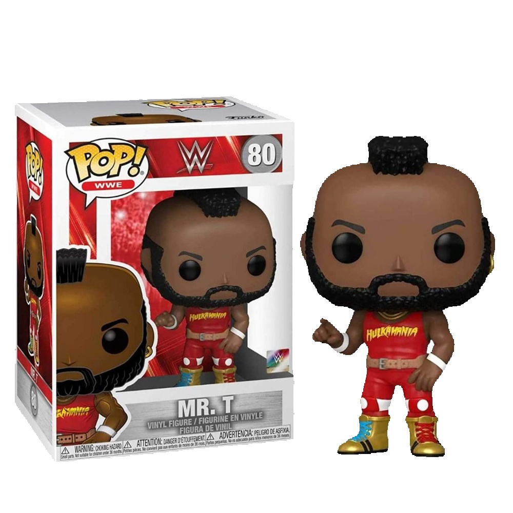 FUNKO POP! WWE - MR. T, 49266, Nº80, PRODUCTO CON LICENCIA OFICIAL, ENVIO 24-48 HORAS PENÍNSULA, FIGURA, CABEZÓN, MUÑECO, JUGUETES, 100% ORIGINAL, LUCHA, LIBRE, WRESTLING, 80