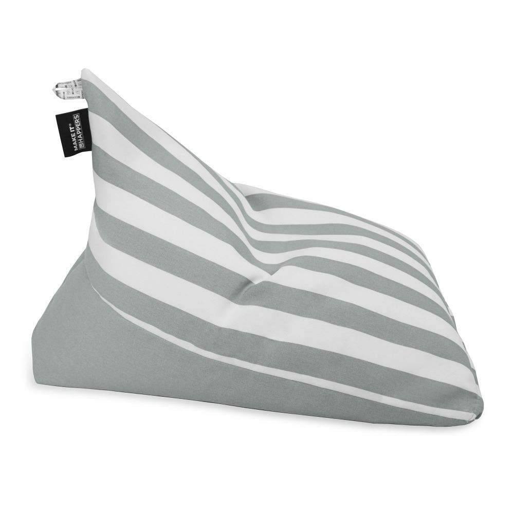 Puff Pirámide Toldotex Gris para Exterior o Interior HAPPERS - Cómodo, ligero y resistente. Make it Happers®