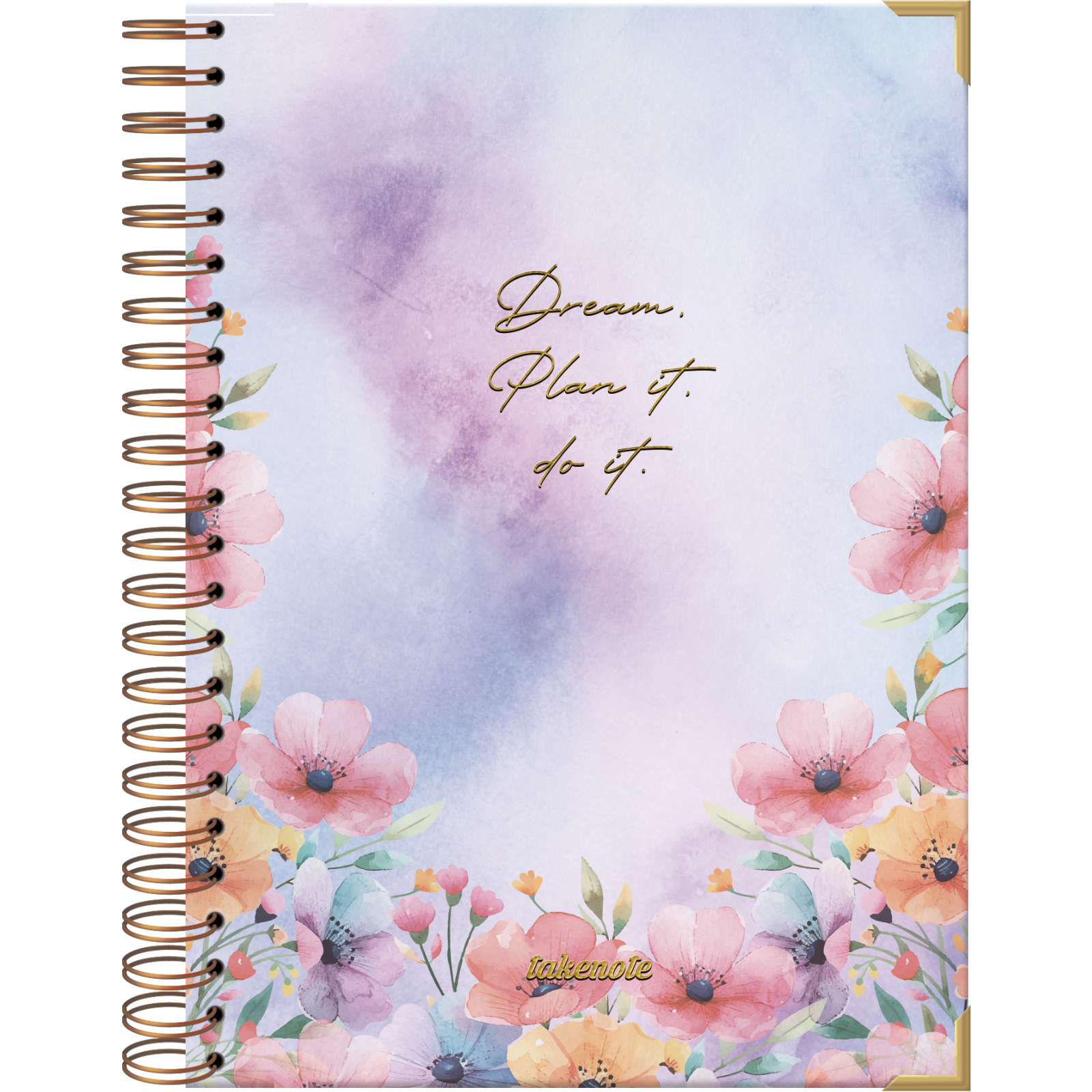 Takenote Bullet Journal A4 - Cuaderno Punteado para Organización y Notas, Tamaño 21,5 x 30 cm, Cierre de Anillas Dobles (Wire’o), 192 Páginas, Papel Grueso de 100 gr/m²