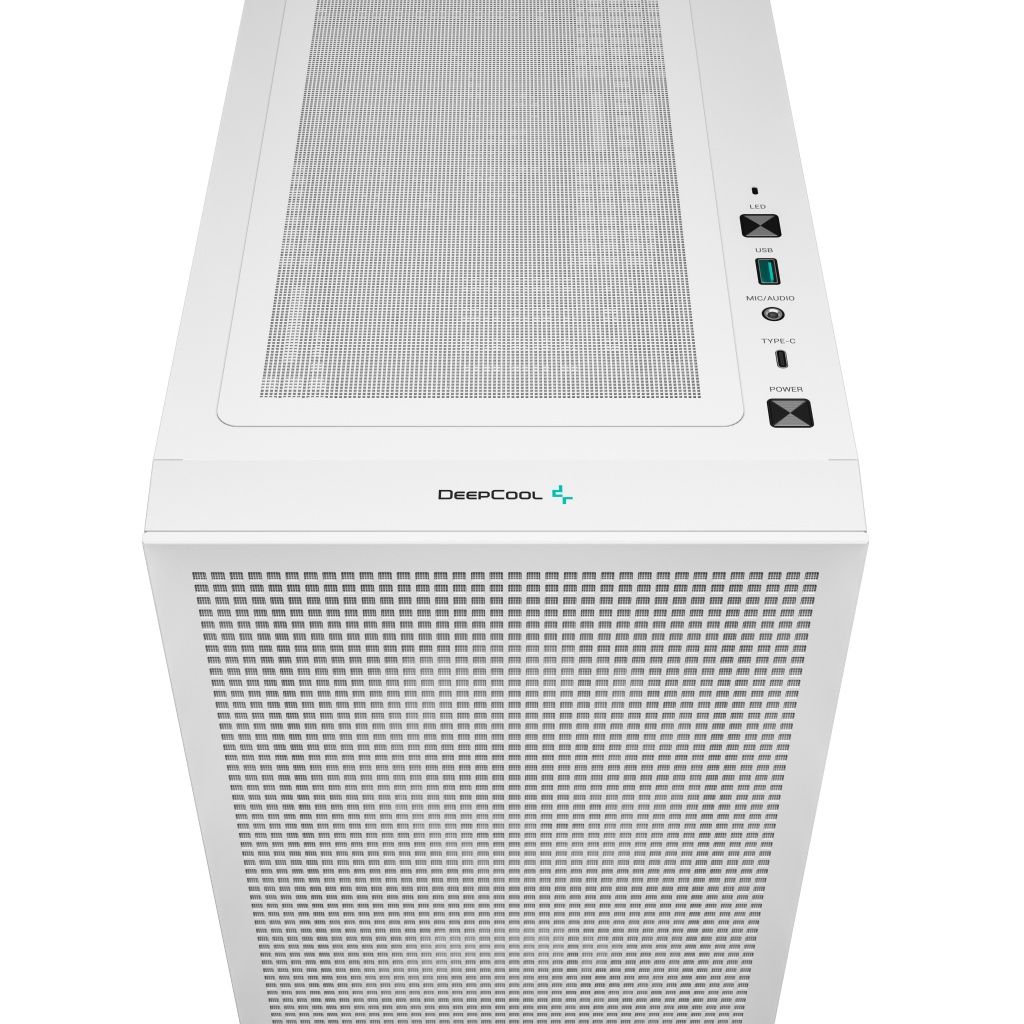 Deepcool - Caja para PC gaming R-CH360-WHAPE3-G-1 con cristal templado blanco, iluminación RGB y ventiladores preinstalados para flujo de aire óptimo