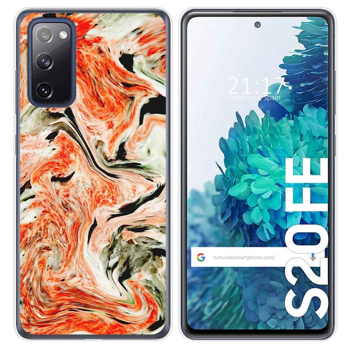 Tumundosmartphone Funda Gel Tpu para Samsung Galaxy S20 FE diseño Mármol 12 Dibujos