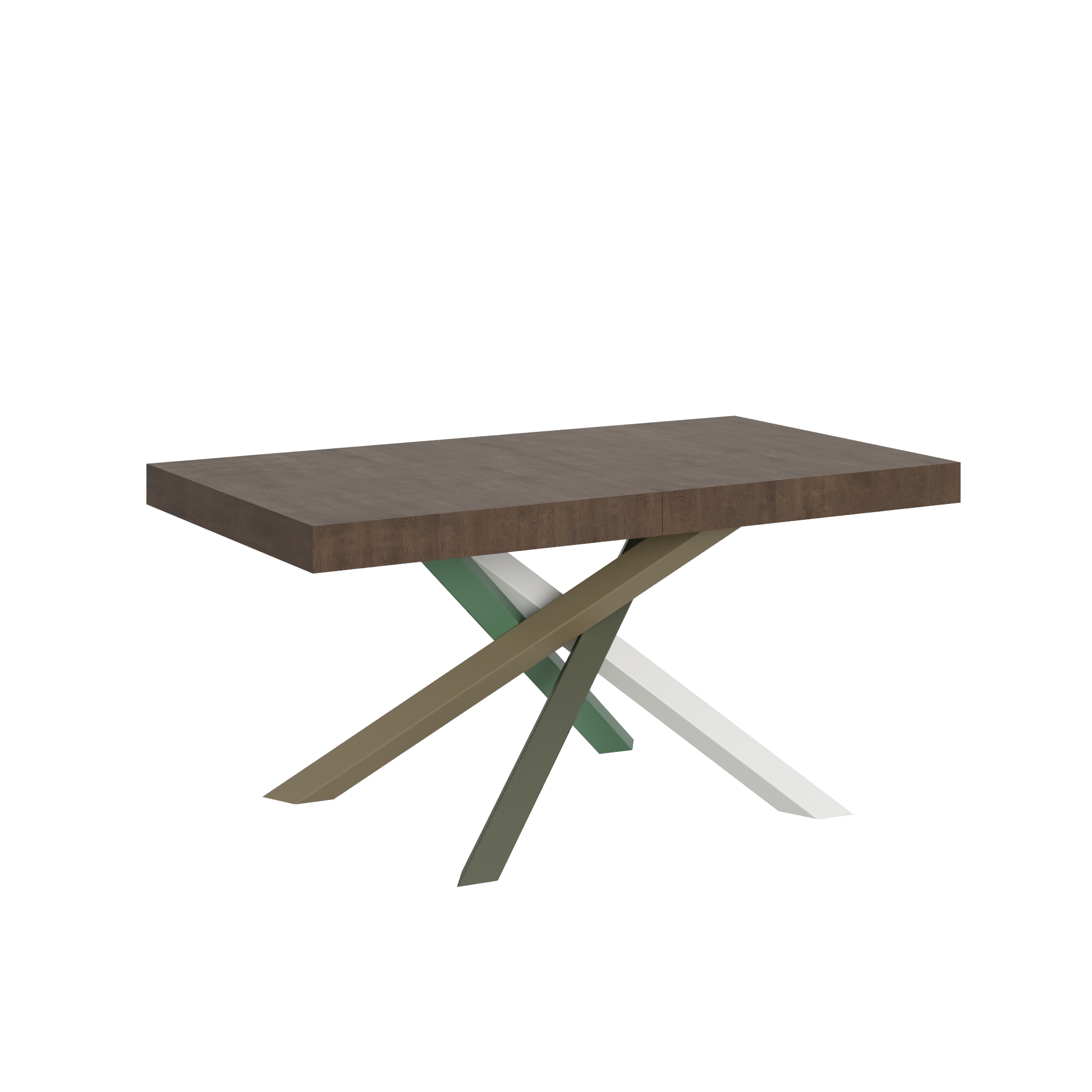 Mesa extensible 90x160/420 cm Volantis Estructura Nogal 4/A - Itamoby