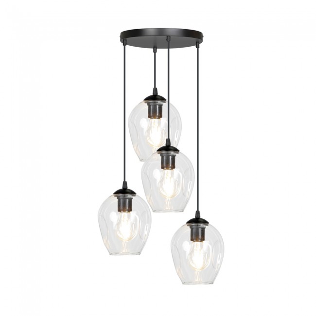 Wonderlamp Lámpara colgante Domos Transparente (4 luces)