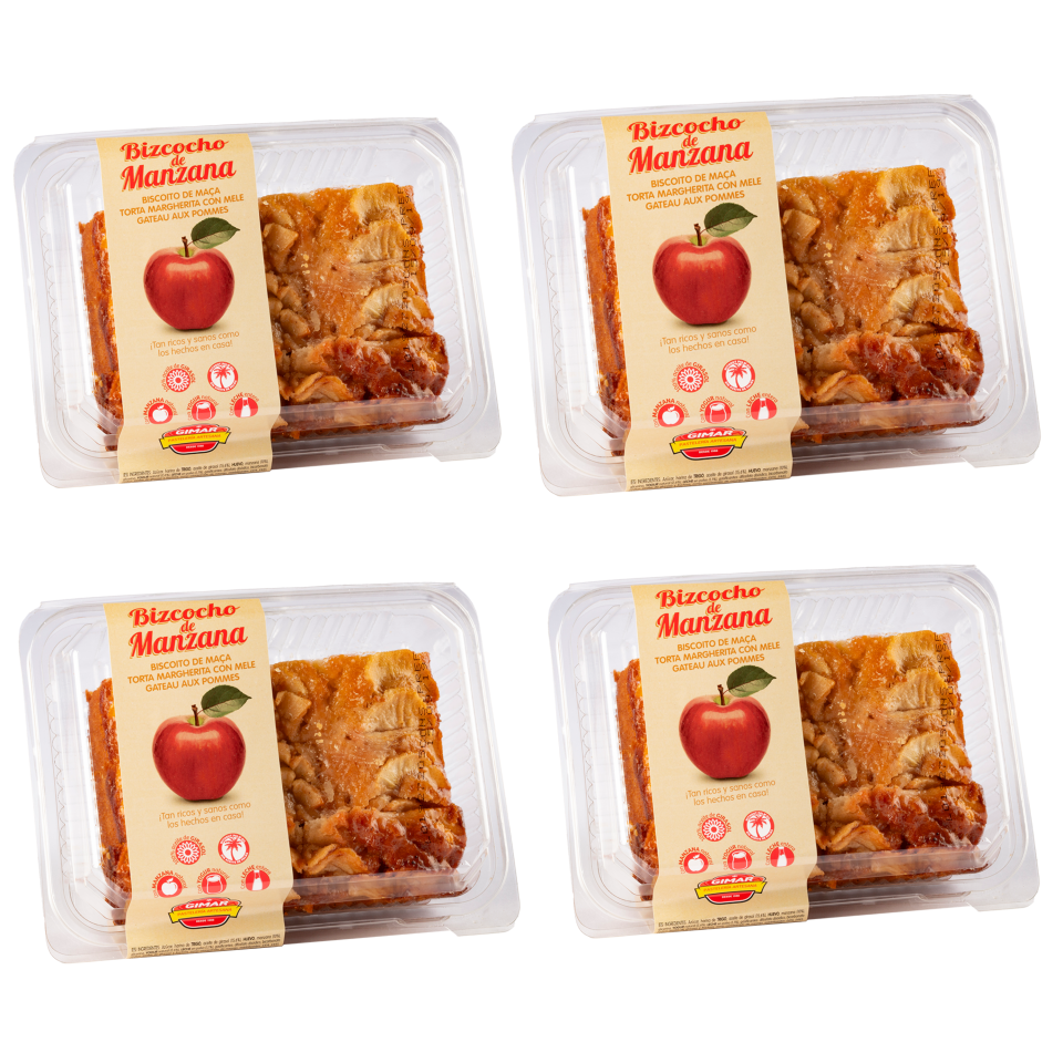 Bizcochos Artesanos Gimar - Pack 4 Bizcochos. Nueces - Manzana - Zanahoria - Yogurt - Pack 4 Bizcochos GIMAR