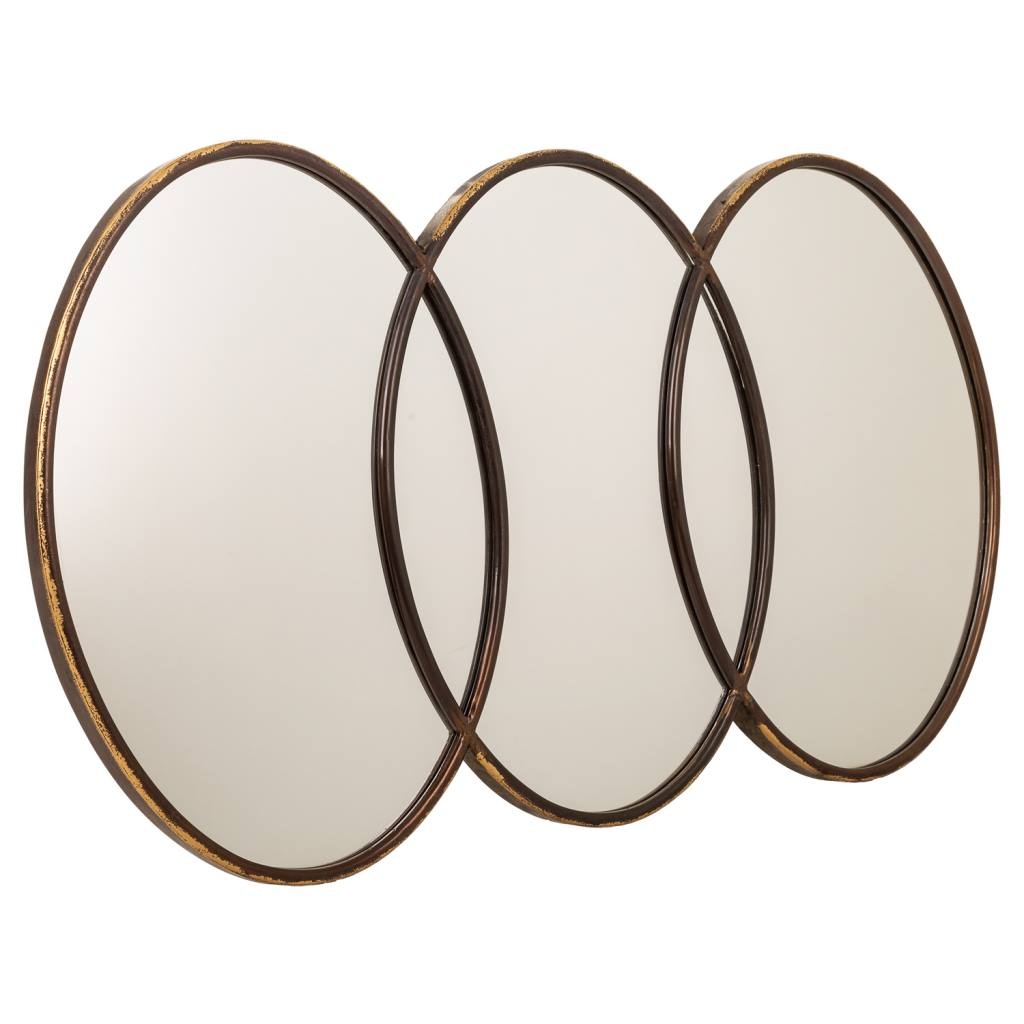 Wonderlust Deco - Espejo de metal dorado 103x3.5x60.5 Dorado 103x3.5x60.5