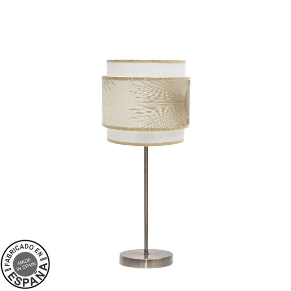 ABRILA  Sobremesa Modelo Nepal Dorado Con Pantalla Doble