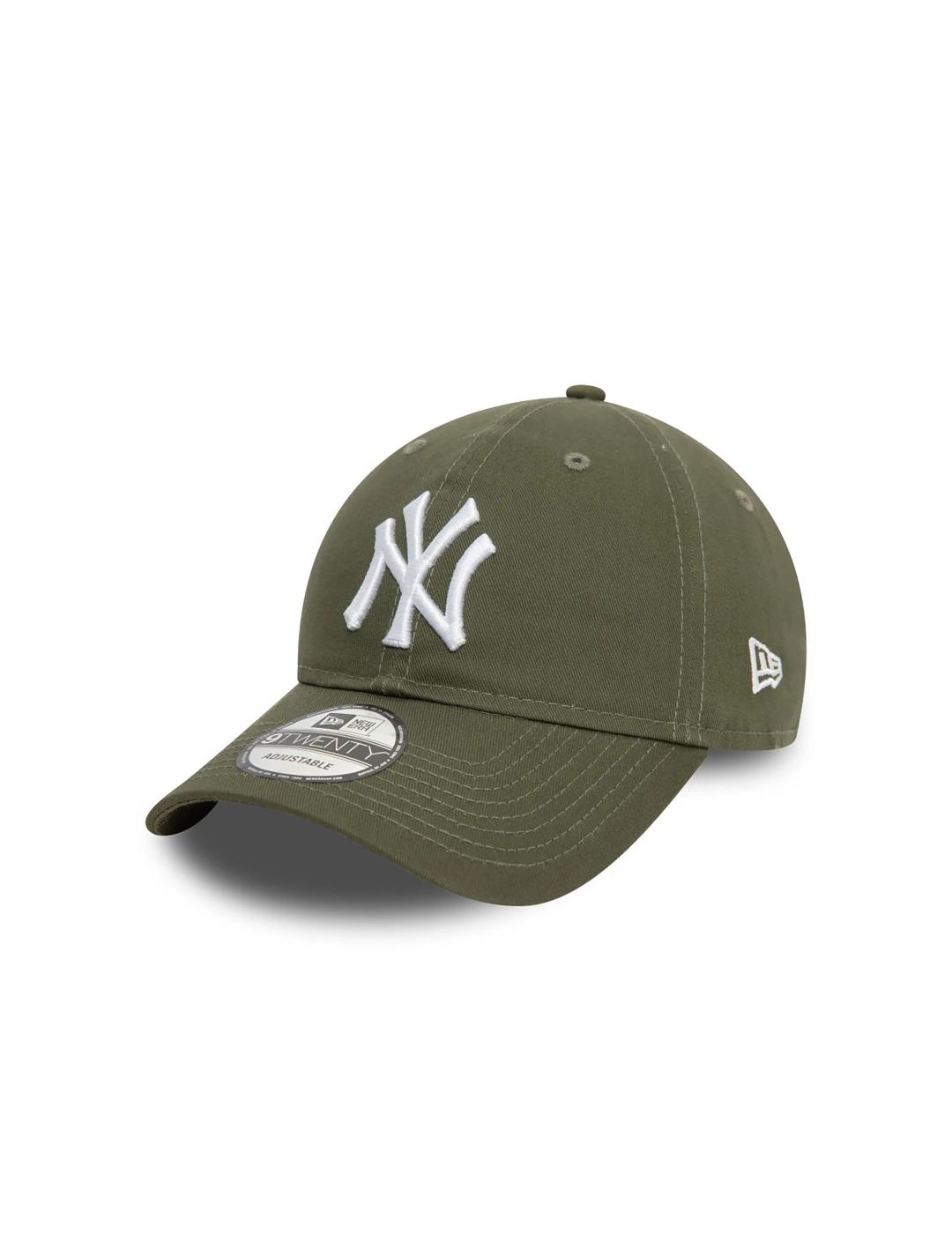 New Era Gorra Kaki Hombre Diseño Verde Logo Blanco