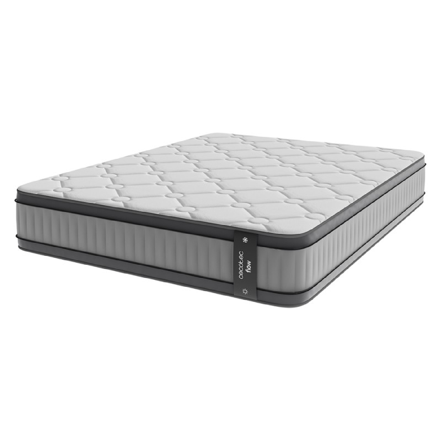 Cecotec Colchón Híbrido Flow 8900 Hybrid 80x200. Multicapa, Núcleo de Muelles Ensacados SpringCore y Viscoelástica ViscoCare+