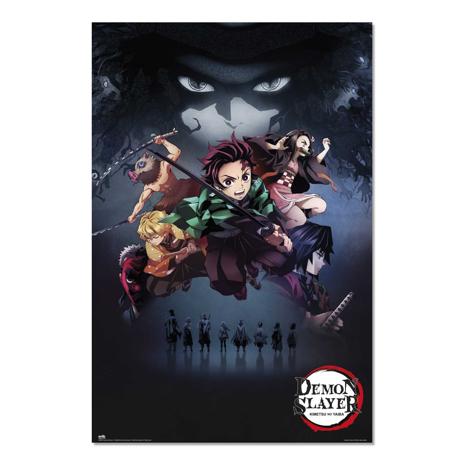 Demon Slayer Poster, 61 x 91.5 cm, printed on high-quality 150 g glossy paper, perfect for wall decoration and room decoration.