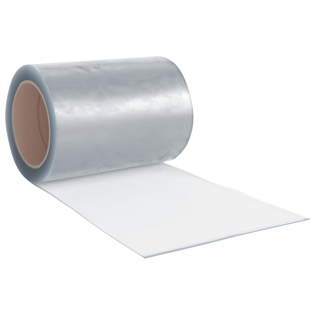 vidaXL Tira de cortina para puertas PVC transparente 300x2,6 mm 10 m