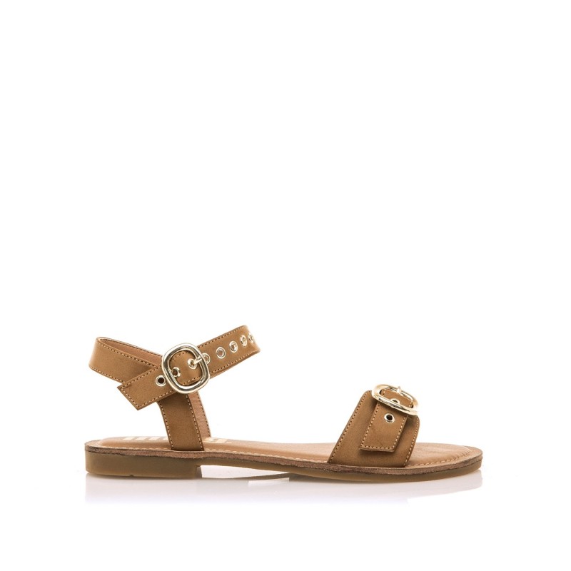 Sandalias planas de Mujer MUSTANG 55898 C59705 SANDALIA HEBILLAS CUERO 38677 26V