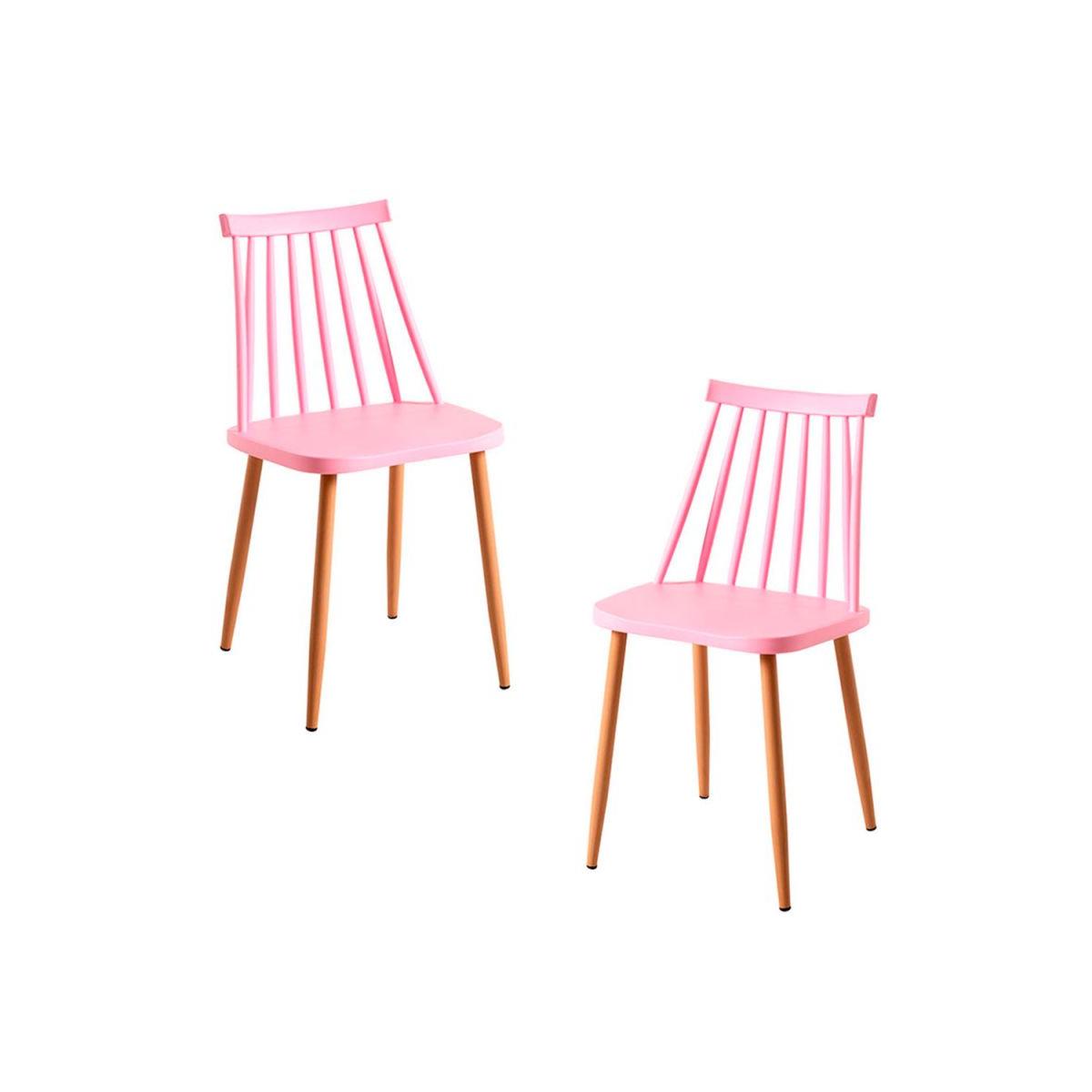 Regalos Miguel - Packs Sillas Comedor - Pack 2 Sillas Bik - Rosa