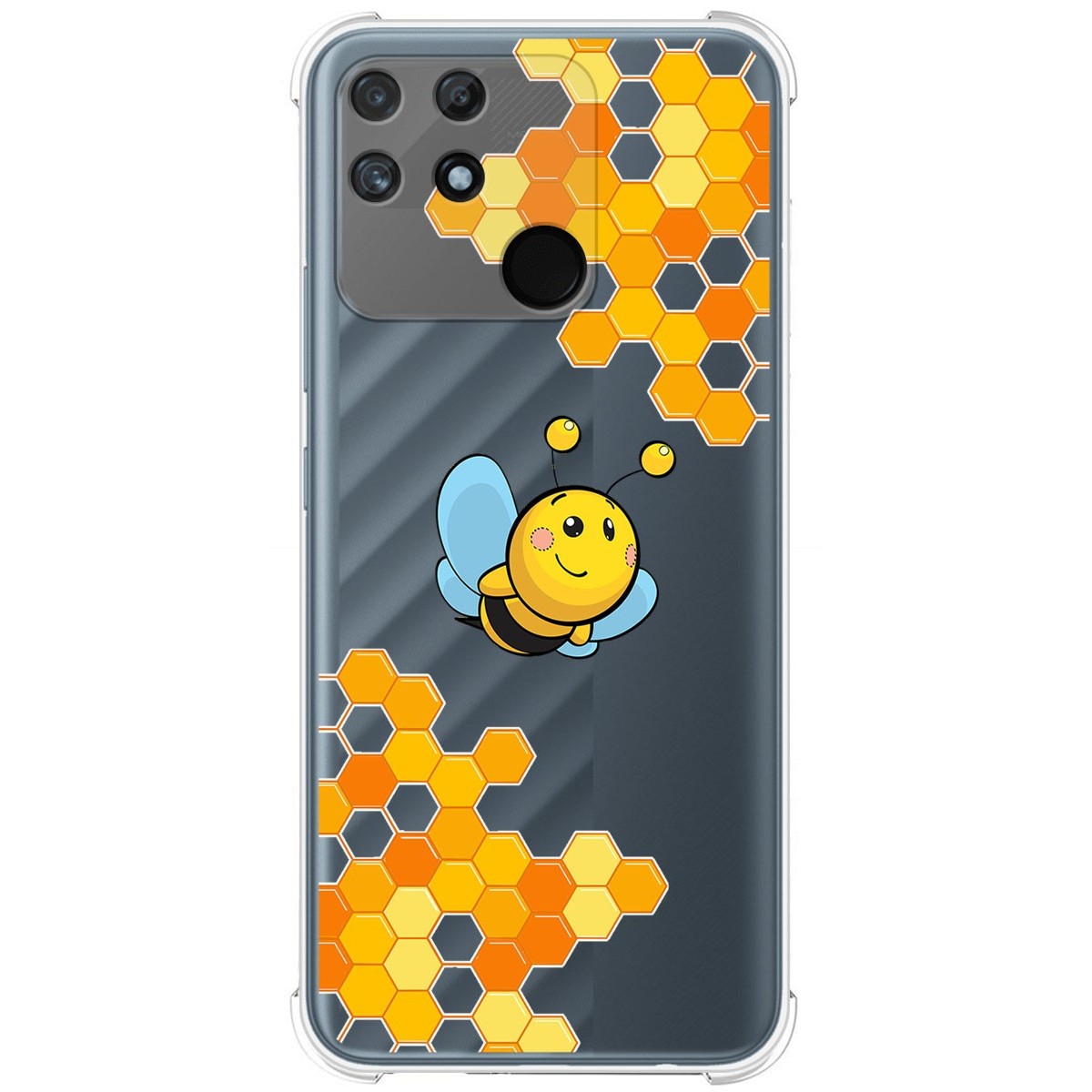 Funda Silicona Antigolpes para Realme Narzo 50A diseño Abeja Dibujos