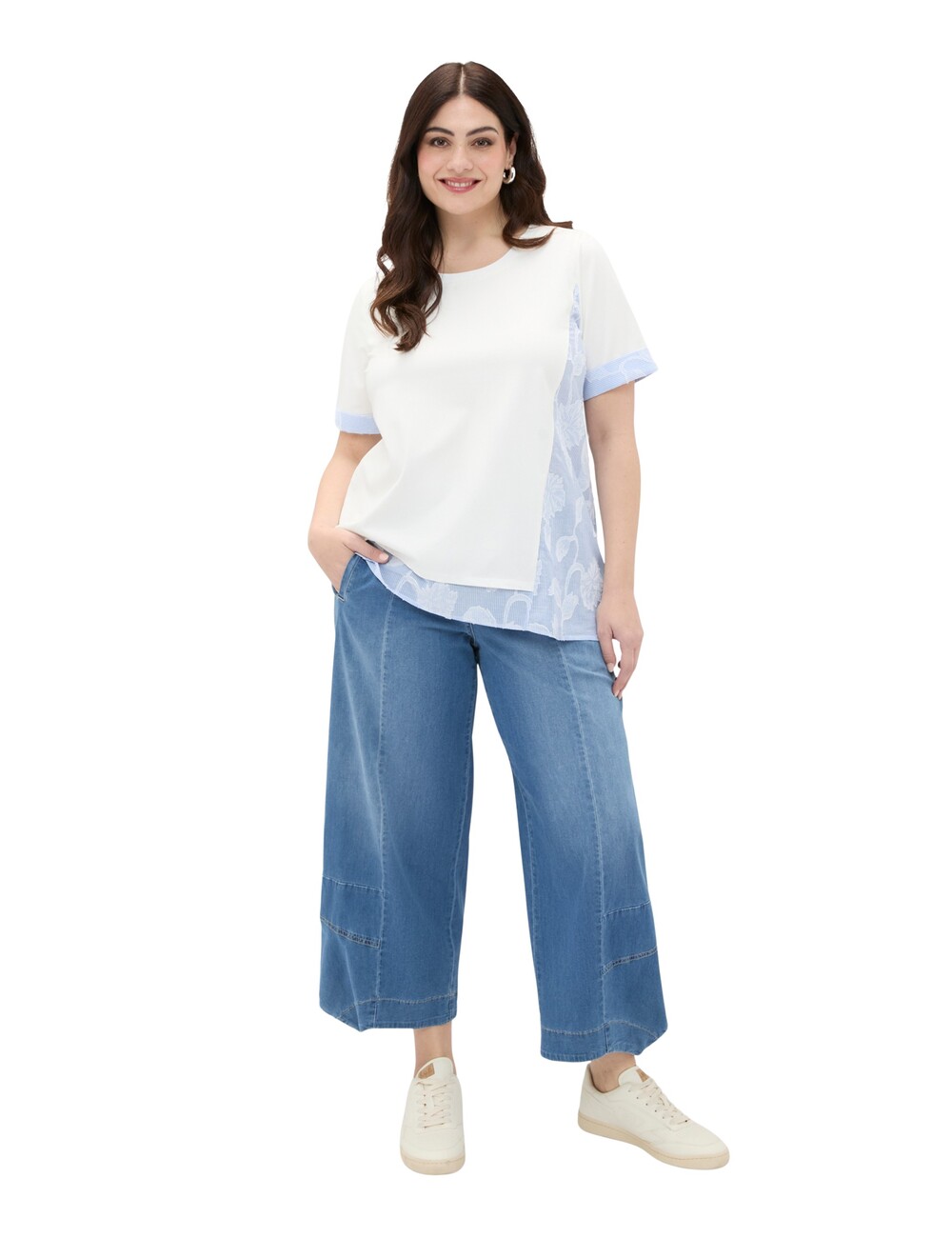 Fiorella Rubino - Jeans baggy en denim efecto lavado