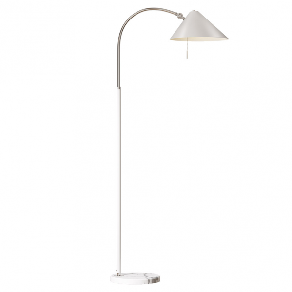 Pie salon empire 1xe27 blanco 167x30x85 cm