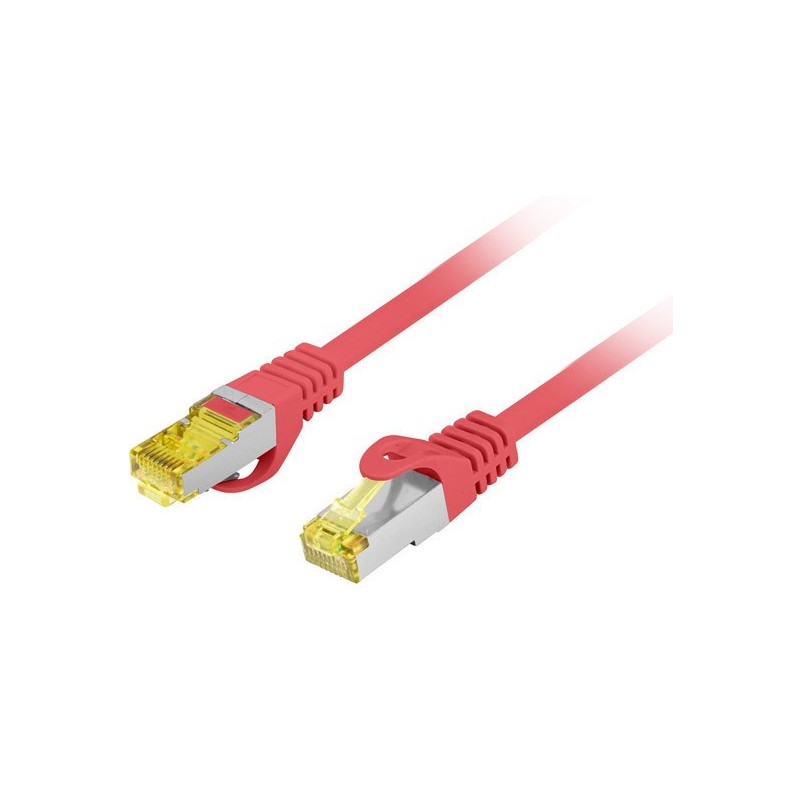 Lanberg - PCF6A-10CU-0100-R cable de red Rojo 1 m Cat6a S/FTP (S-STP) PCF6A-10CU-0100-R