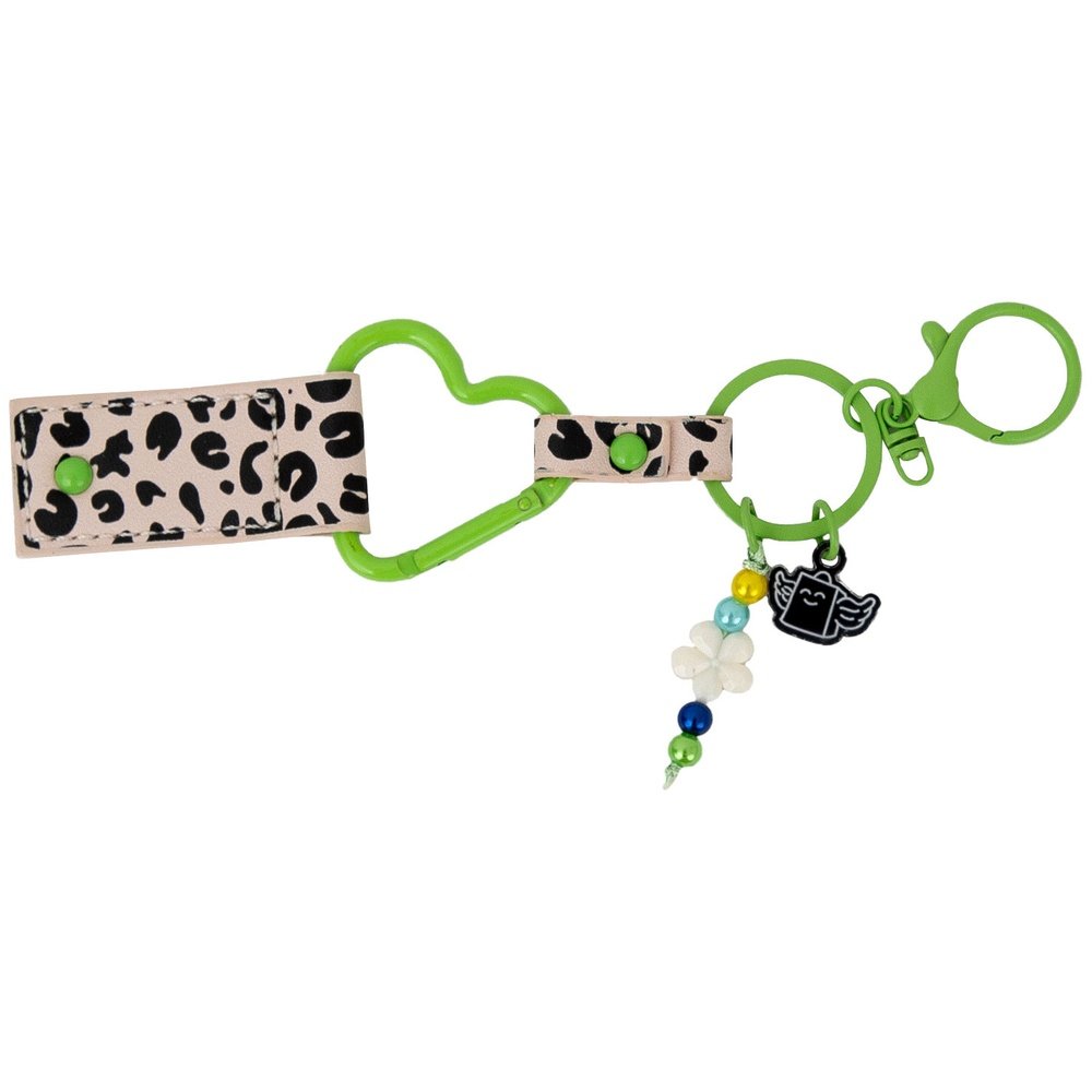 MR LLAVERO CON CHARMS ANIMAL PRINT TOPOS BAGS 3x3x10 Cms.