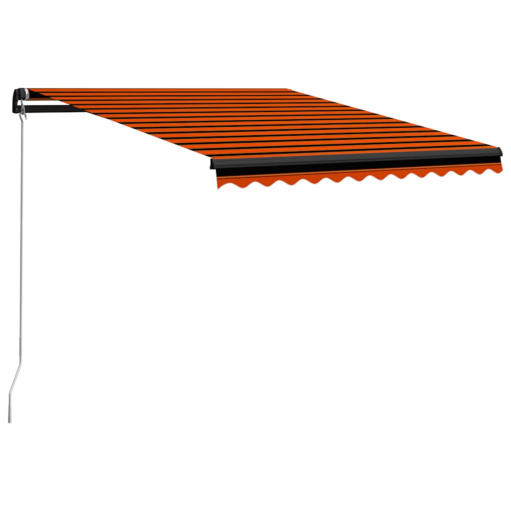 vidaXL Toldo Retráctil Poliéster y Acero 350 x 250 cm Multicolor