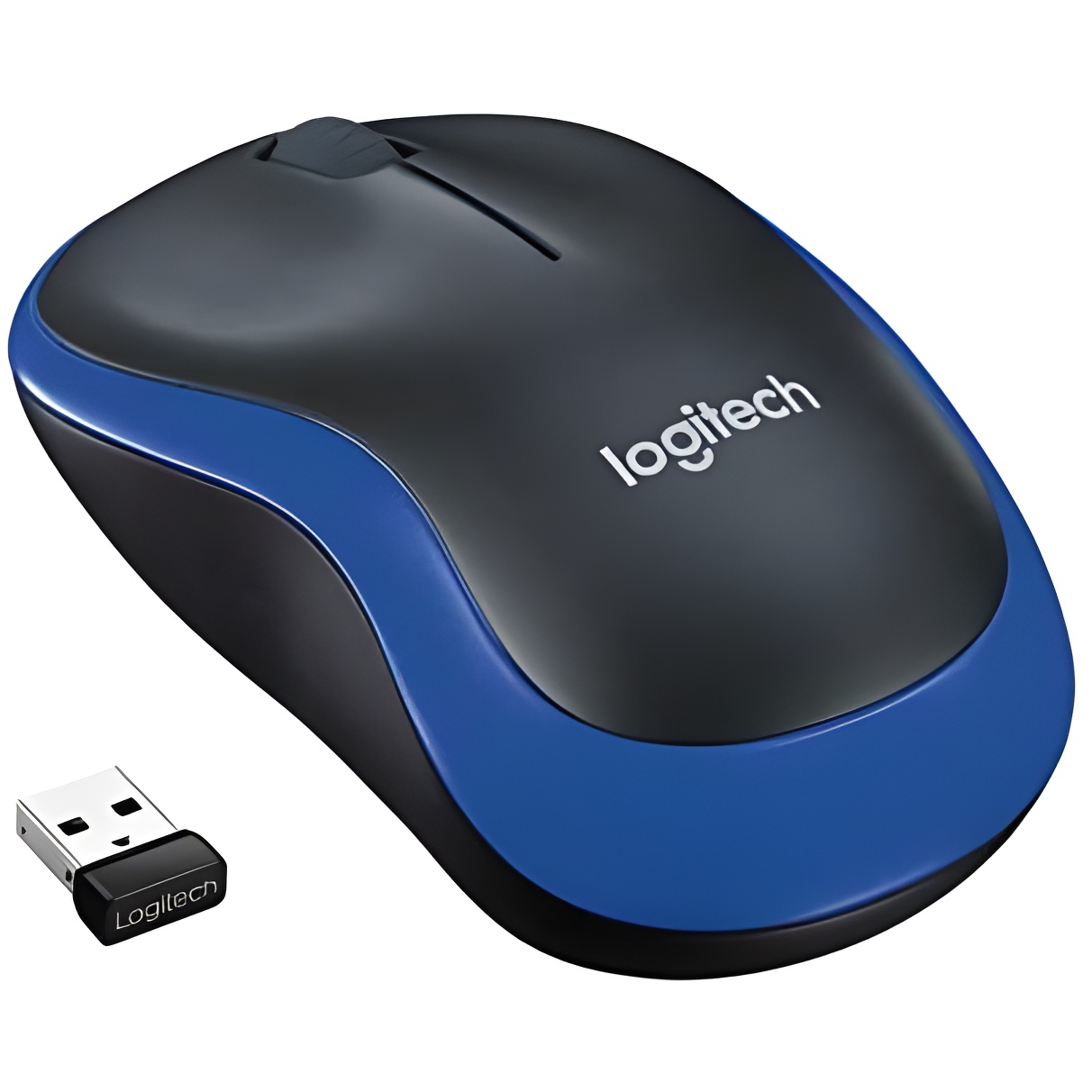 Logitech M185 Ratón Inalámbrico Azul - Batería Duradera 12 Meses