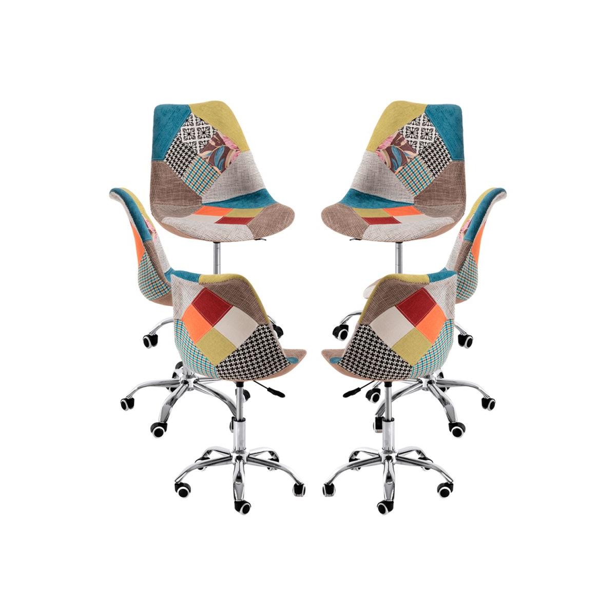 Regalos Miguel - Packs Sillas - Pack 6 Sillas Neo Patchwork - Patchwork Clear
