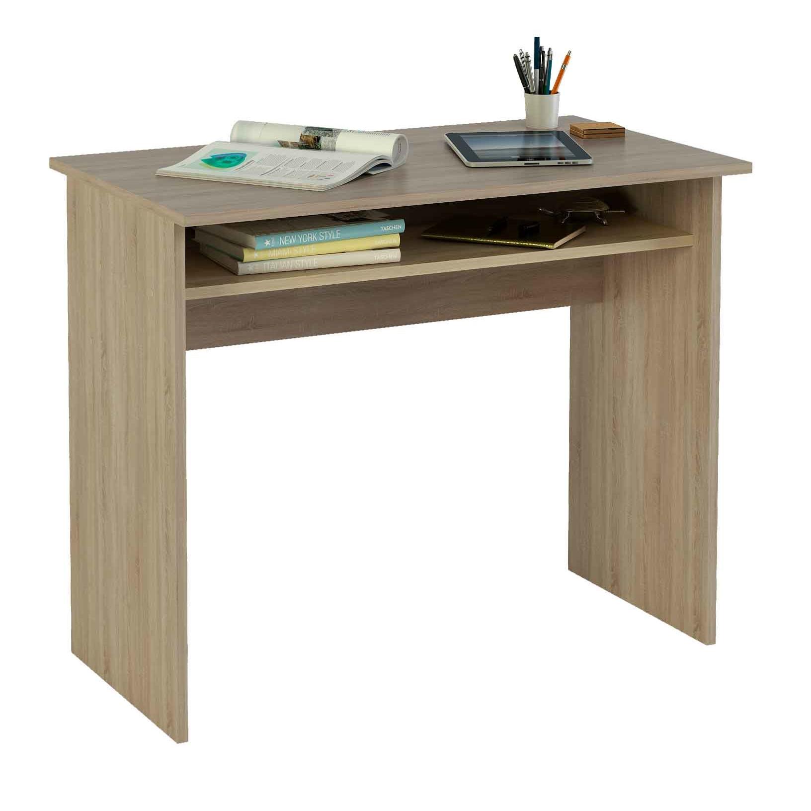 Suinplas Decoraciones MESA ESCRITORIO CON BALDA ROBLE CORTEZ  MOD.K9465