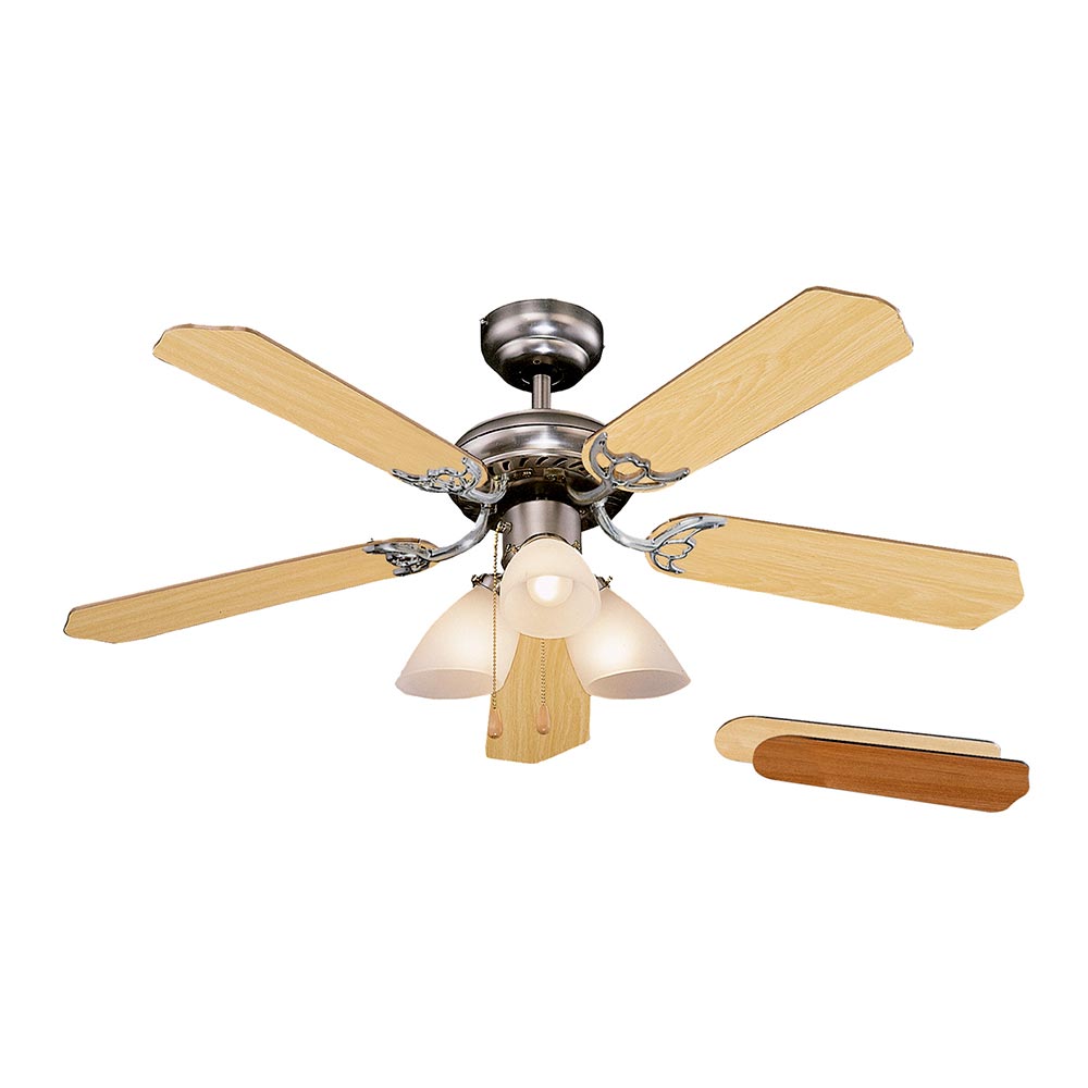 Orbegozo CT 12105 - Ventilador de techo , 5 palas reversibles, 3 velocidades