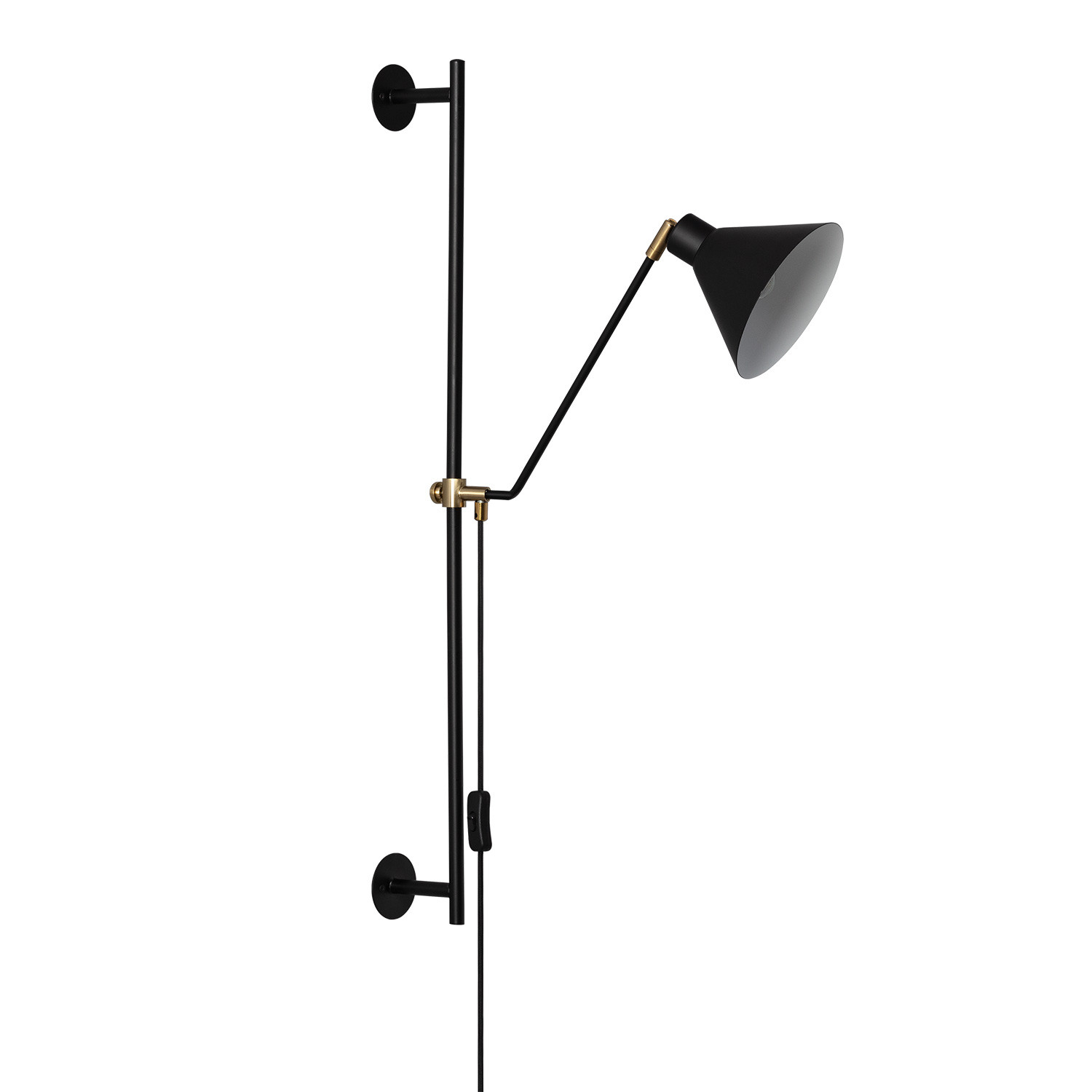 Ledkia Lámpara de Pared Industrial de Metal Oga con Iluminación Versátil