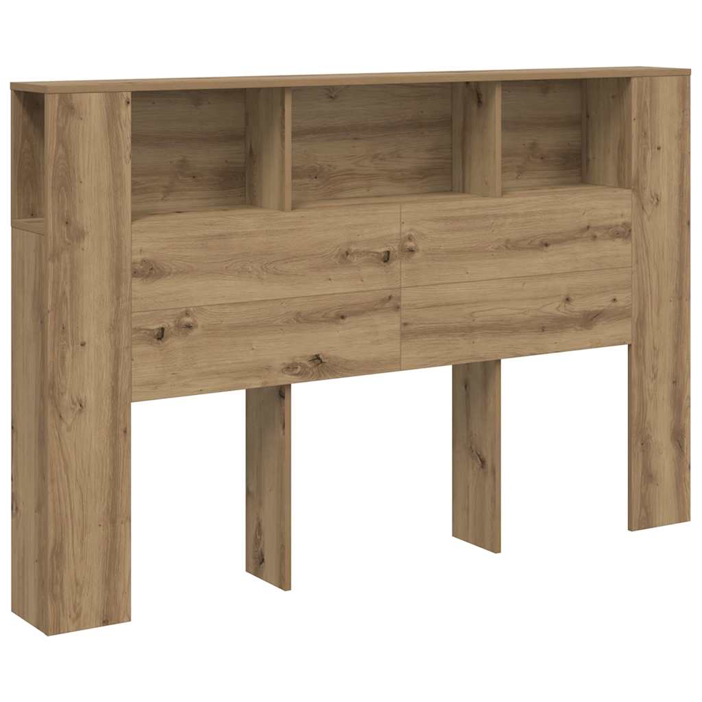 vidaXL Cabecero de cama roble artesanal 160x18,5x103,5 cm madera de ingeniería