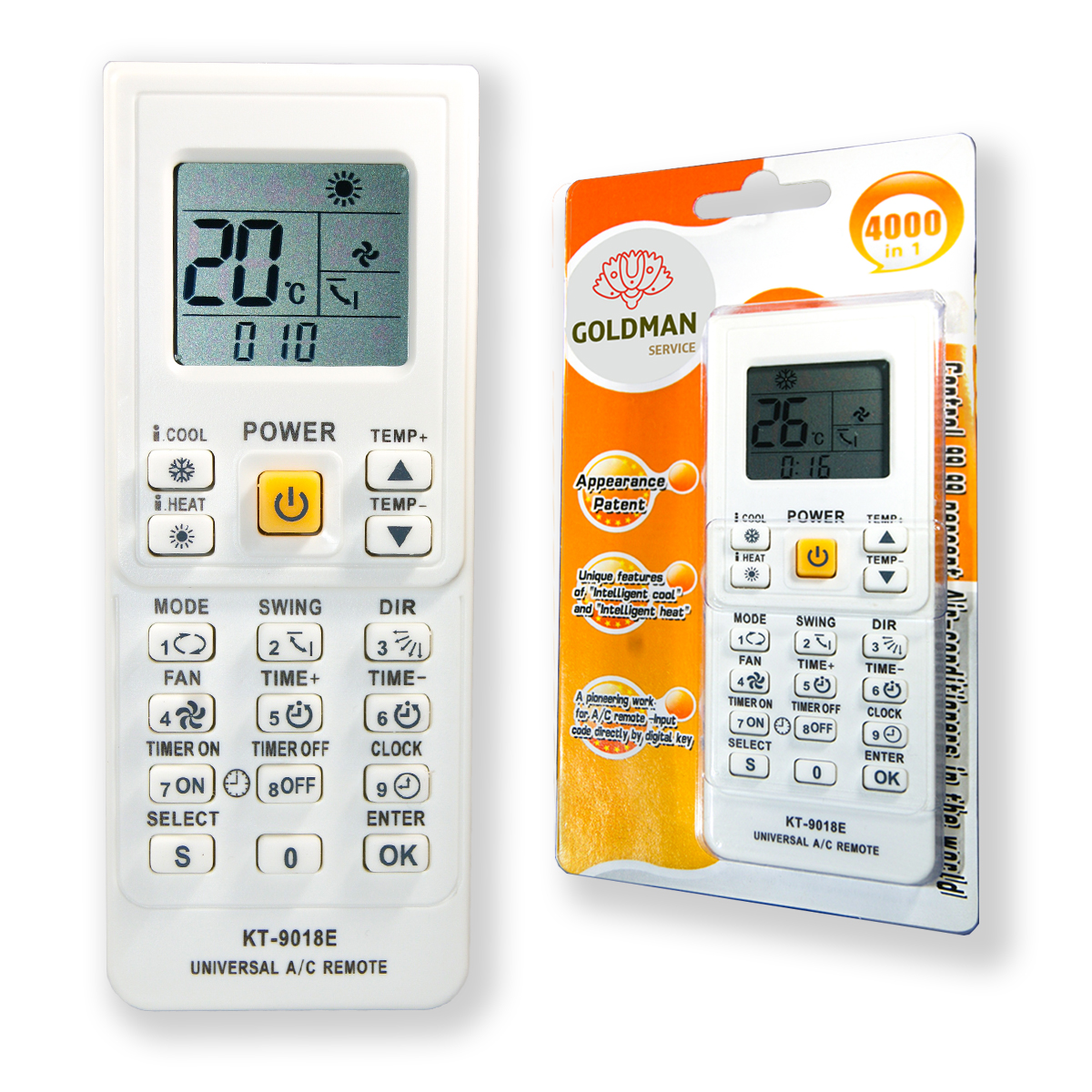 Mando Universal Aire Acondicionado Compatible con Grandes Marcas GOLDMAN SERVICE