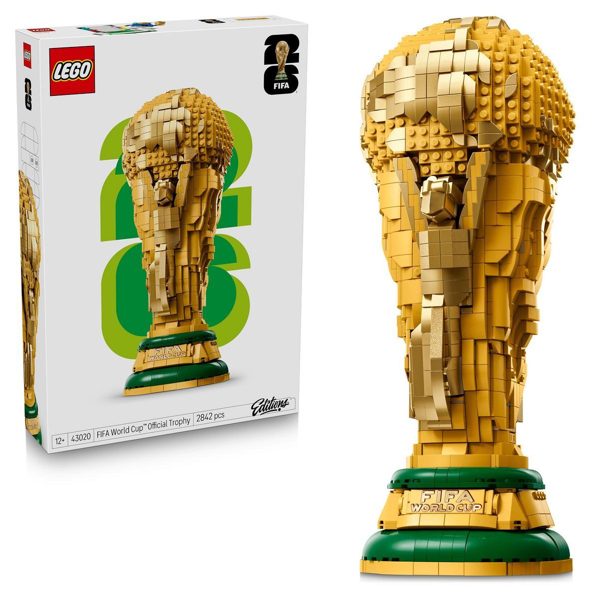 LEGO® 43020 Editions Trofeo Oficial de la Copa Mundial de la FIFA – Set de Construcción y Decoración Para Niños – Regalo Para Aficionados al Deporte – Con Minimodelo